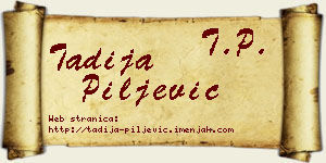 Tadija Piljević vizit kartica